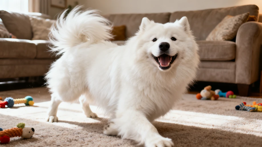 The Unstoppable Charm of a Samoyed's Daily Antics!