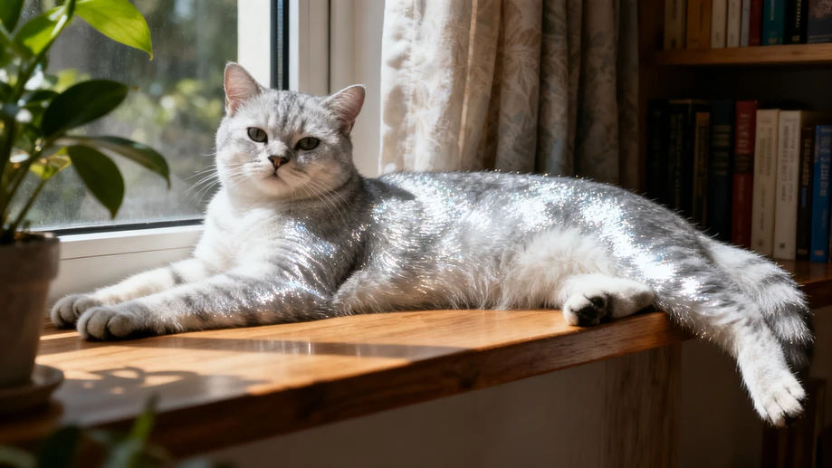 What a Purr-fect Adventure with a Silver Tabby Cat!