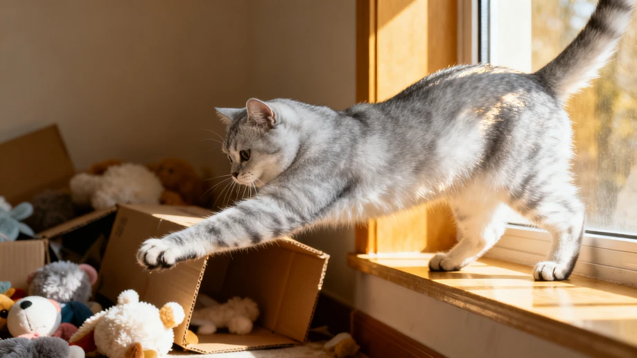 The Silver Shaded Cat's Secret Life of Mischief